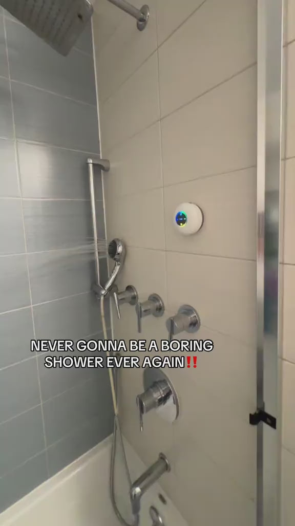 Waterproof Bluetooth Shower Speaker with Suction Portable Wireless Speaker for Bathroom & Travel