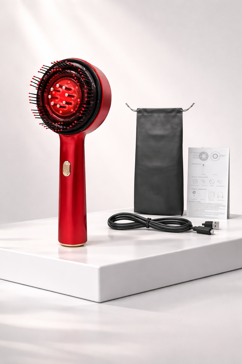 Electric Scalp Massager & Oil Applicator Rechargeable Head Massager for Hair